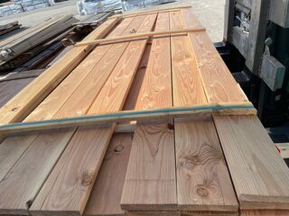 Ca. 57x Douglas Planken Geschaafd, 24x138mm, lengte 300cm